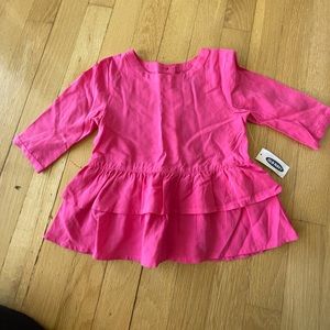 Old navy toddler girl pink blouse
